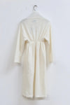 Swayingknit fluffy hair feathers long jacket SW22AW1T101 White